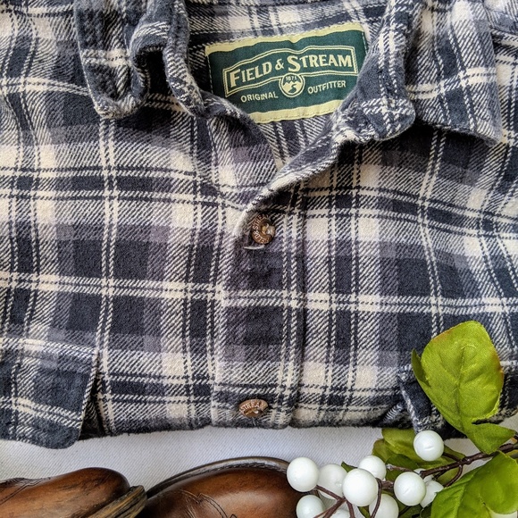 Blue Oversized Flannel - Picture 2 of 5